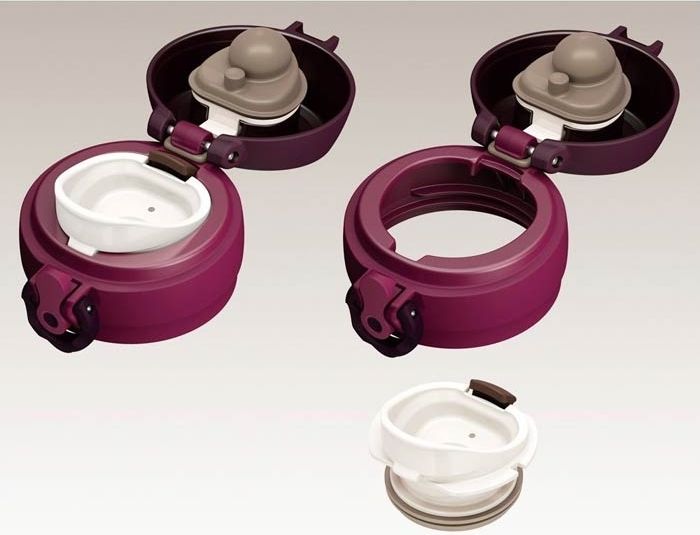 Thermos Mobilní termohrnek - vínově červená 600ml - obrázek 3