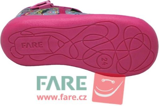 FARE DĚTSKÉ PAPUČE NA PŘEZKU 4114446 Velikost obuvi: 25 - obrázek 2