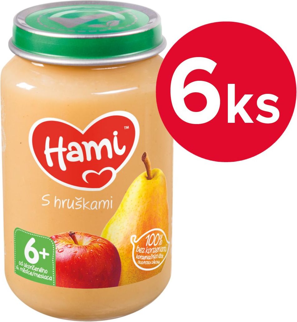Hami Hrušky 6m+ 6x200 g - obrázek 1