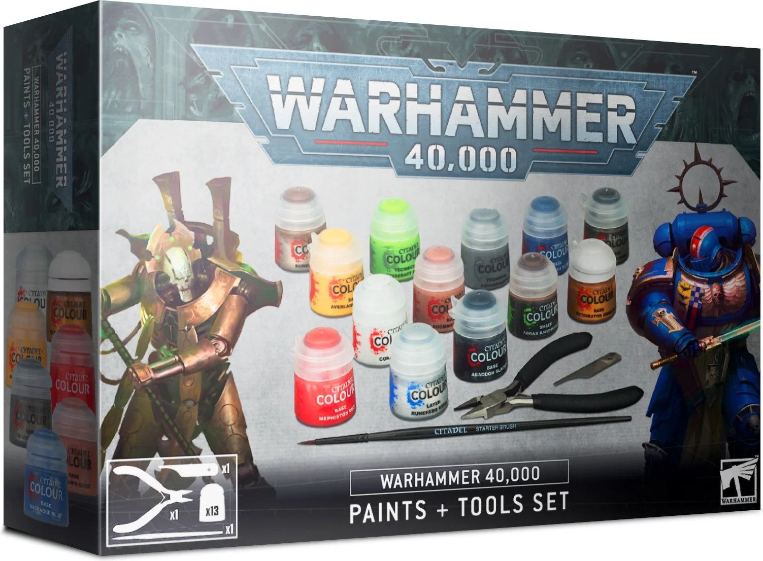 Citadel Warhammer 40.000: Paints + Tools Set - obrázek 1