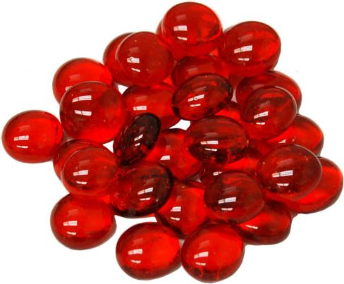 Chessex Skleněné žetony - Gaming Glass Stones (různé barvy) Barva: Catseye White - obrázek 9