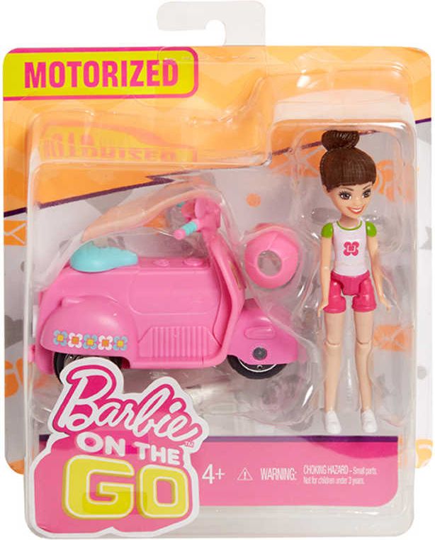 MATTEL BRB Barbie On The Go mini panenka kloubová set s vozítkem jezdí - obrázek 5