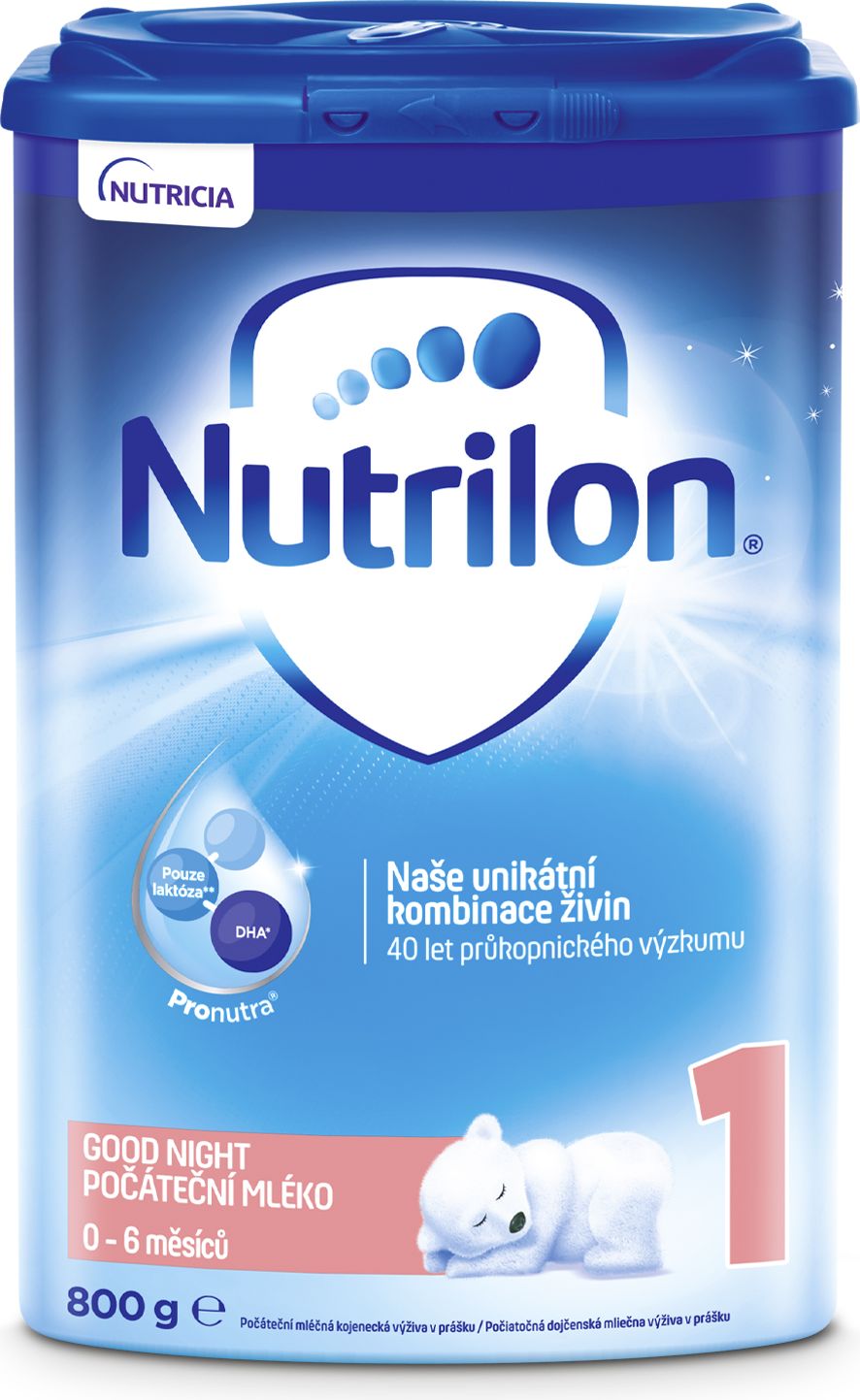 3x NUTRILON 1 ProNutra Good Sleep (800g) - kojenecké mléko - obrázek 2