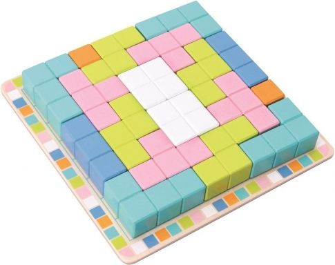 Adam Toys Dřevěná skládací hra TETRIS - 19ks