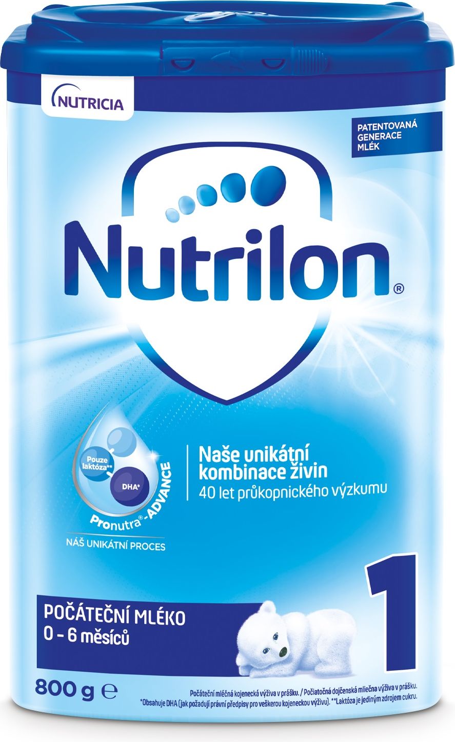 3 x NUTRILON 1 Počáteční kojenecké mléko 800 g, 0+ - obrázek 1