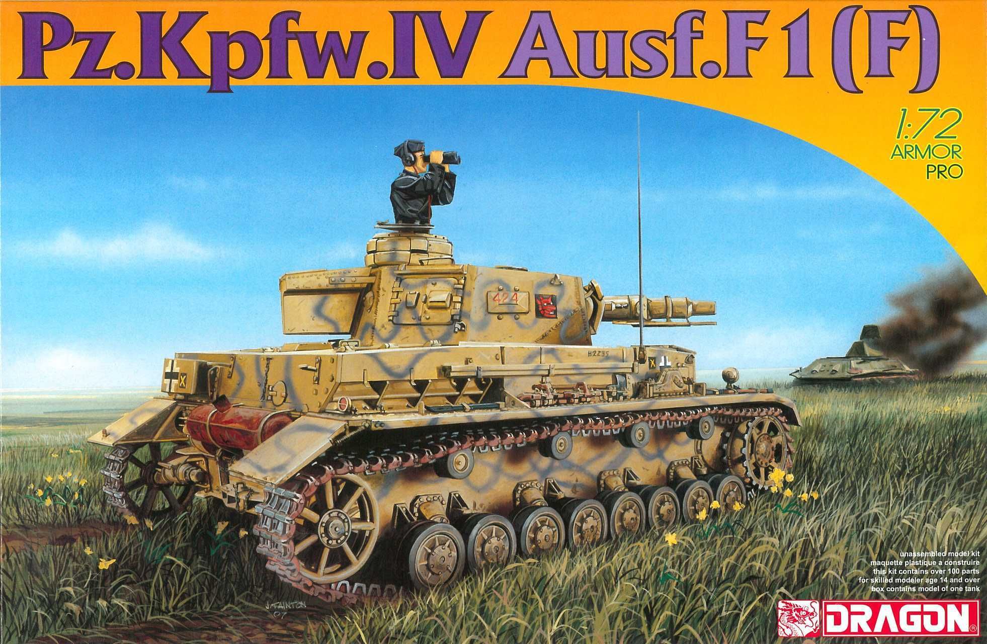DRAGON Model Kit tank 7321 - Pz.Kpfw.IV Ausf.F1 (1:72) - obrázek 1