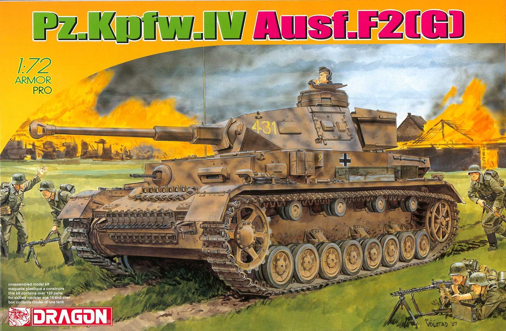 DRAGON Model Kit tank 7359 - Pz.Kpfw.IV Ausf.F2(G) (1:72) - obrázek 1
