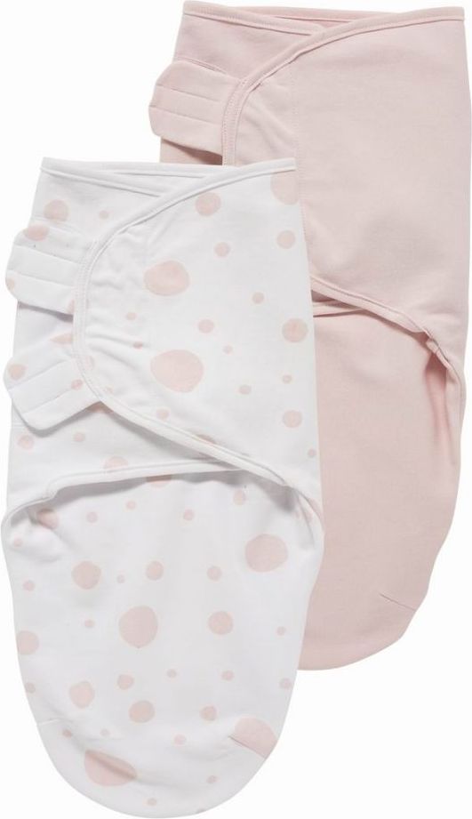 Zavinovačka 2-balení 0-3 m Meyco Dots Pink/Uni Light Pink 2020 - obrázek 1