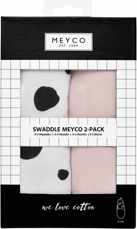 Zavinovačka 2-balení 0-3 m Meyco Animal/Uni White 2020 - obrázek 2