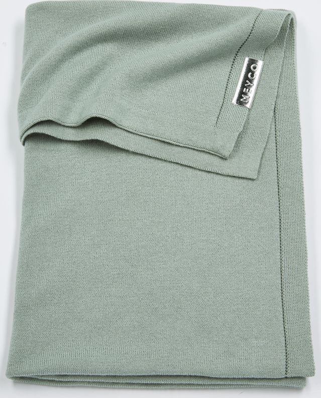 Deka do kočárku/kolébky 75x100 cm Meyco Knit Basic Stone Green 2020 - obrázek 1