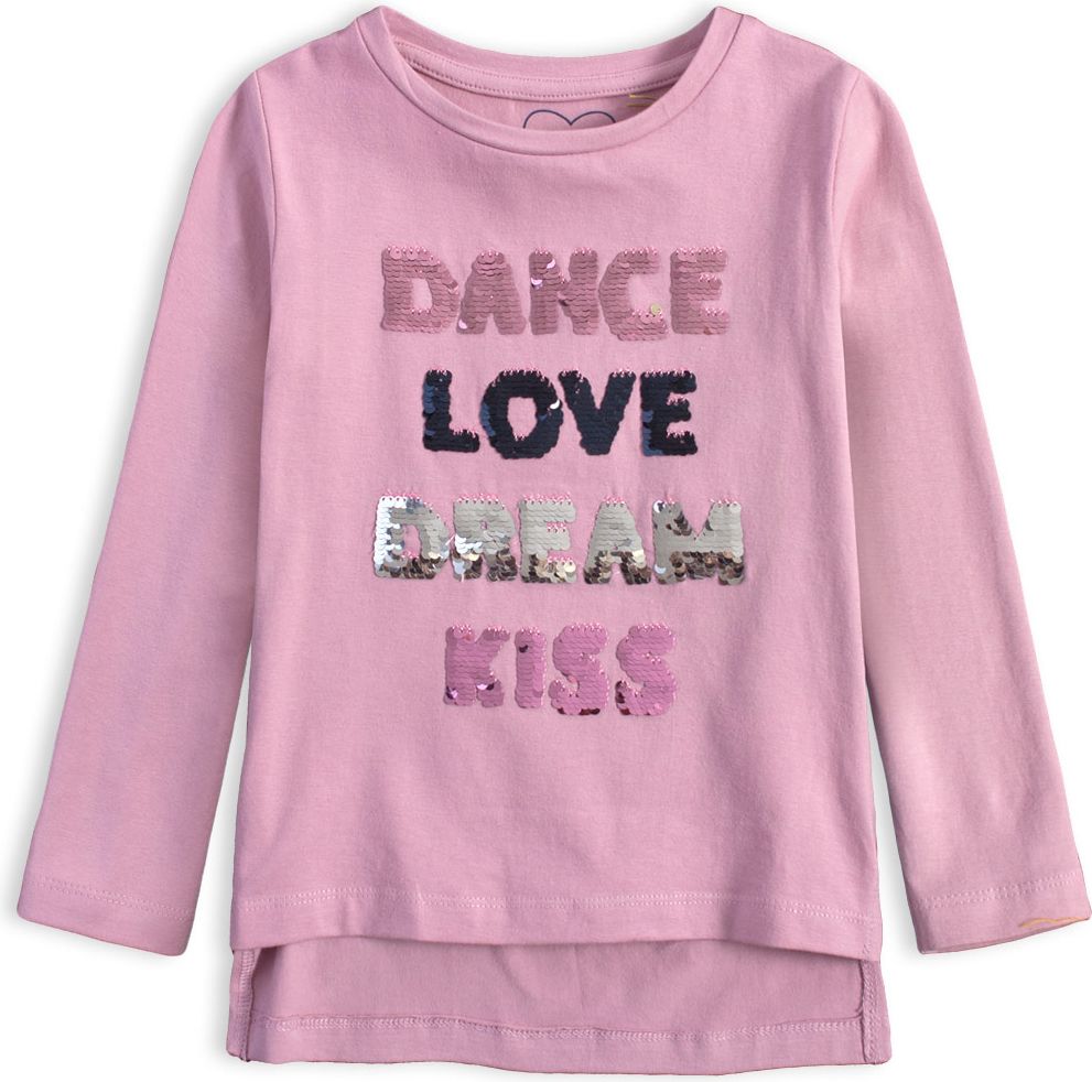 Dívčí tričko s měnícími flitry KNOT SO BAD DANCE růžové Velikost: 98 - obrázek 1