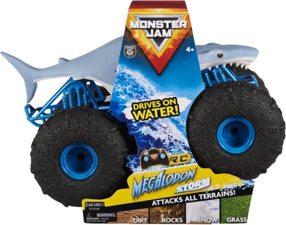 Spin Master Monster jam Monster Jam R/C Žralok do terénu a na vodu - obrázek 1