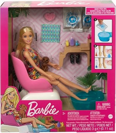 Barbie MANIKÚRA/PEDIKÚRA HERNÍ SET - obrázek 1