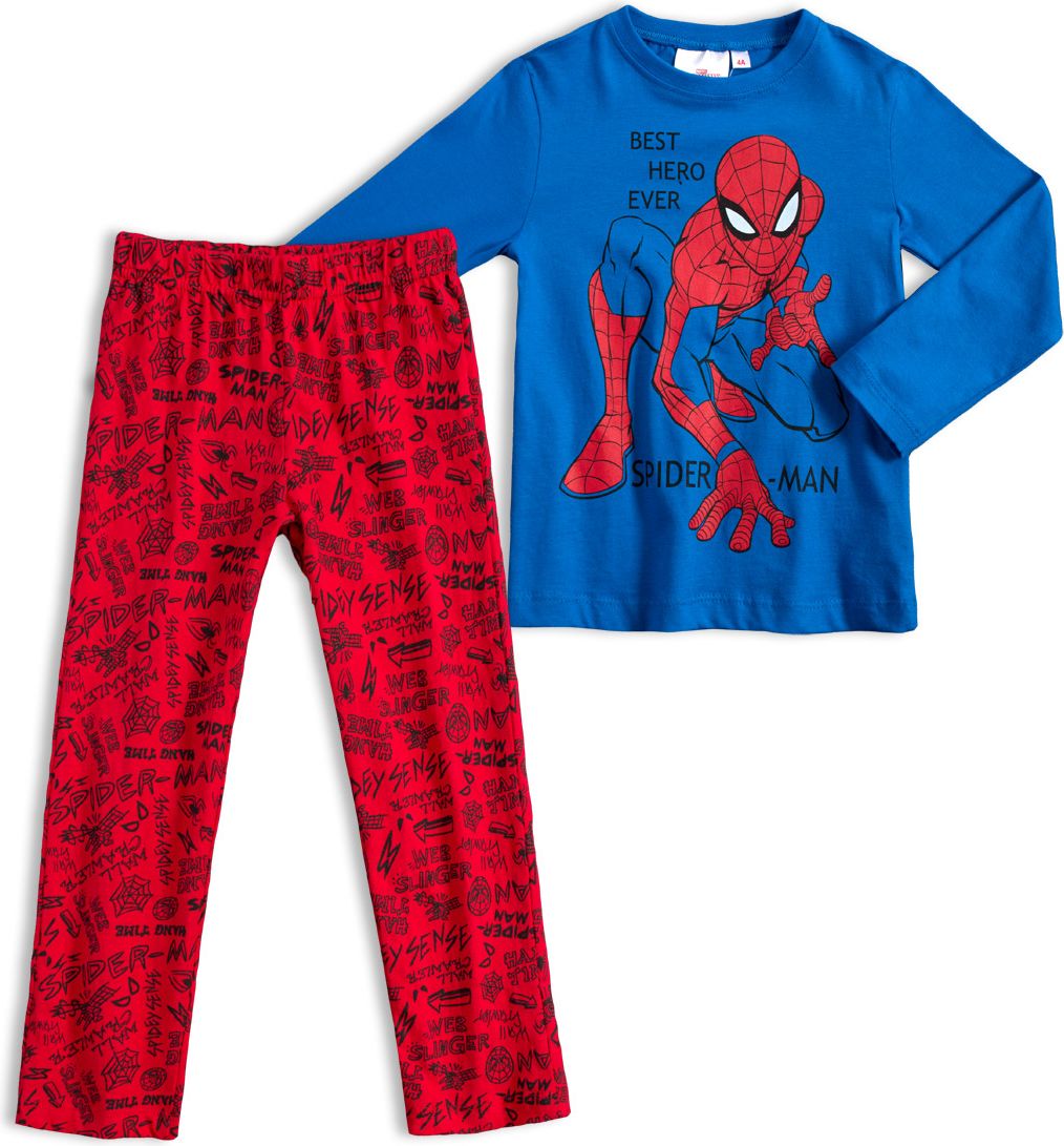 Chlapecké pyžamo MARVEL SPIDERMAN BEST HERO modré Velikost: 98 - obrázek 1