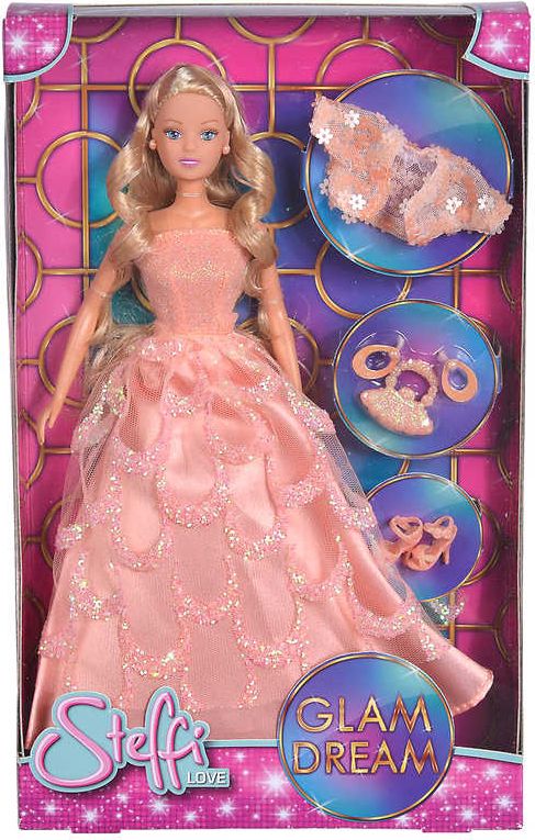 SIMBA Panenka Steffi Glam Dream společenské zdobené šaty set s doplňky - obrázek 2
