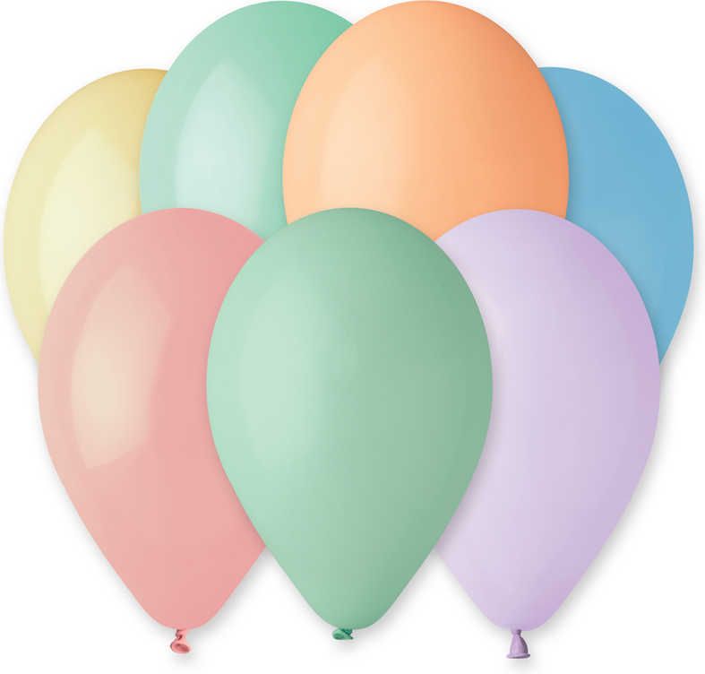 GEMAR Balónek nafukovací 26cm pastelový set 10ks různé barvy v sáčku - obrázek 1