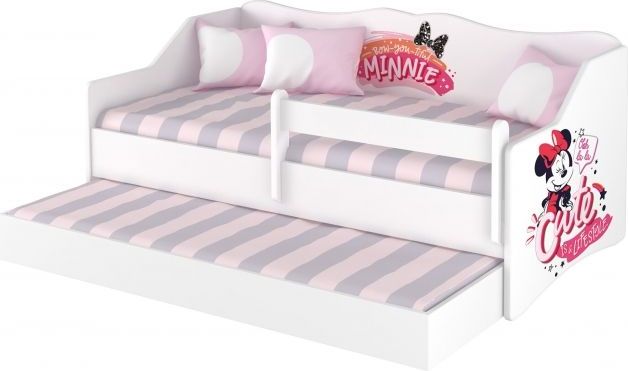 BabyBoo Dětská postel LULU 160 x 80 cm - bílá Minnie Cutie - 160x80 - obrázek 1