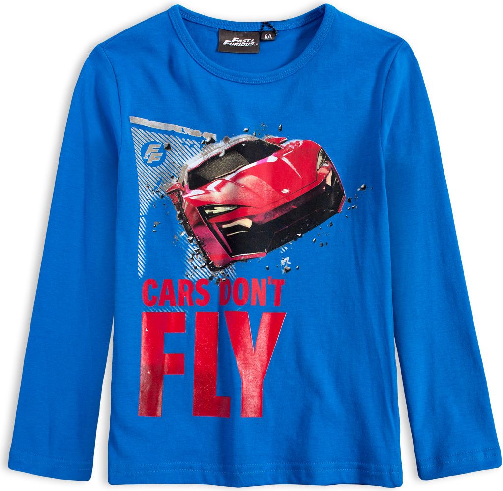 FAST & FURIOUS Chlapecké tričko FAST&FURIOUS CARS DON´T FLY modré Velikost: 116 - obrázek 1
