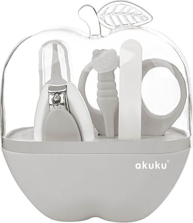 Dětská sada na manikúru Akuku Apple šedá - obrázek 1