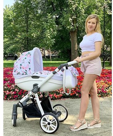 Kočárek Baby Active Mommy Summer 2019 dvojkombinace Peony - obrázek 9