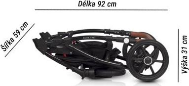 Kočárek Riko Basic Plus 2021 dvojkombinace Anthracite - obrázek 17