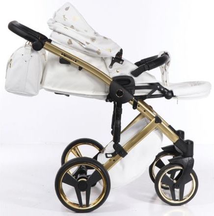 Kočárek Junama Glow 2020 dvojkombinace 02 White/Gold - obrázek 10