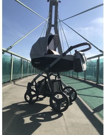 Kočárek Baby Active Mommy 2019 dvojkombinace Grey Star - obrázek 7
