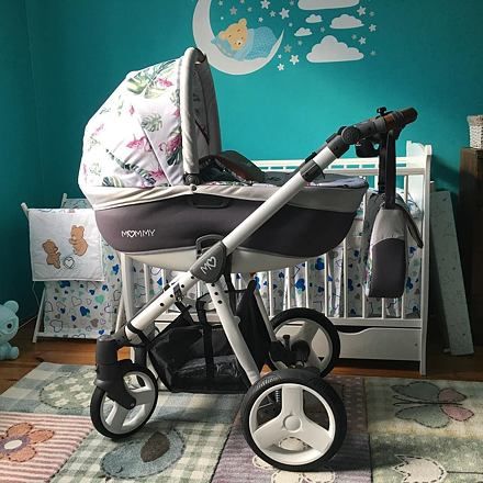 Kočárek Baby Active Mommy Summer 2019 dvojkombinace Flamingo - obrázek 8