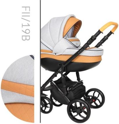 Kočárek Baby Merc Faster II Style 2019 dvojkombinace černý rám FII/19B - obrázek 1