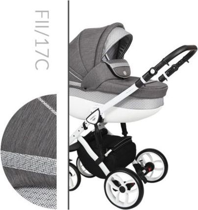 Kočárek Baby Merc Faster II Style 2019 dvojkombinace bílý rám FII/17C - obrázek 1