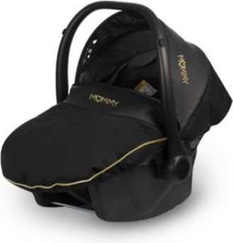 Kočárek Baby Active Mommy Glossy trojkombinace s autosedačkou Black/Gold - obrázek 3