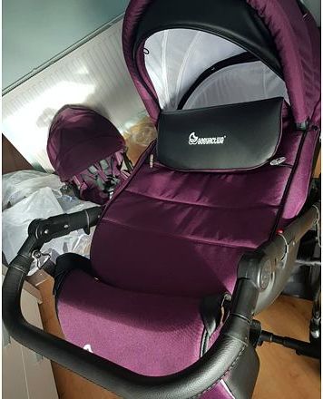 Kočárek Baby Active Mommy 2019 trojkombinace s autosedačkou Plum - obrázek 9