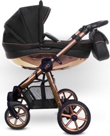 Kočárek Baby Active Mommy Glossy trojkombinace s autosedačkou Black/Rose Gold - obrázek 1