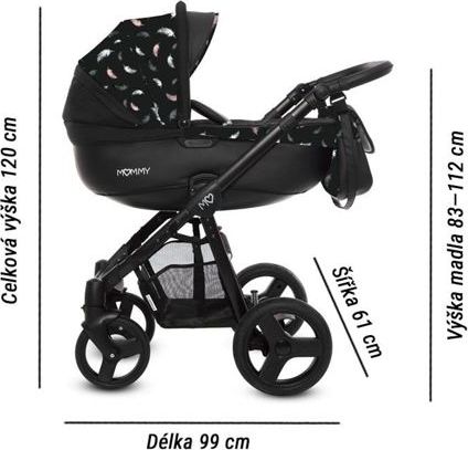 Kočárek Baby Active Mommy Summer 2019 trojkombinace s autosedačkou Air - obrázek 4