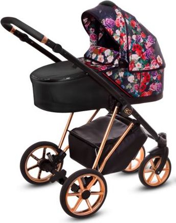 Kočárek Baby Active Musse Rose 2019 trojkombinace s autosedačkou Dark Rose - obrázek 3