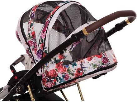 Kočárek Baby Active Musse Rose 2019 trojkombinace s autosedačkou Dark Rose - obrázek 4