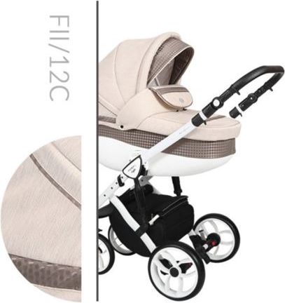 Kočárek Baby Merc Faster II Style 2019 trojkombinace bílý rám s autosedačkou FII/12C - obrázek 1