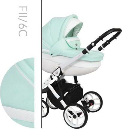 Kočárek Baby Merc Faster II Style 2019 trojkombinace bílý rám s autosedačkou FII/6C - obrázek 1