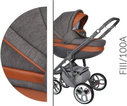 Kočárek Baby Merc Faster III Style 2019 trojkombinace šedý rám s autosedačkou FIII/100A - obrázek 1
