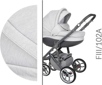 Kočárek Baby Merc Faster III Style 2019 trojkombinace šedý rám s autosedačkou FIII/102A - obrázek 1