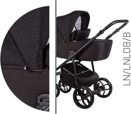 Kočárek Baby Merc La Noche 2019 trojkombinace s autosedačkou LN/08B - obrázek 4