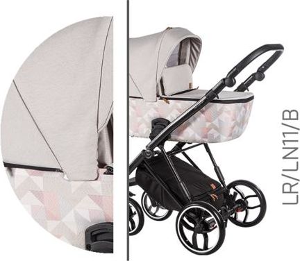 Kočárek Baby Merc La Rosa 2020 trojkombinace s autosedačkou LR/LN11/B - obrázek 3