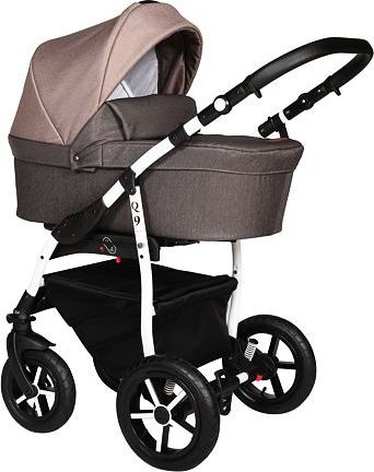 Kočárek Baby Merc Q9 2019 trojkombinace bílý rám s autosedačkou Q9/175C - obrázek 1