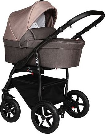 Kočárek Baby Merc Q9 2019 trojkombinace černý rám s autosedačkou Q9/175B - obrázek 1