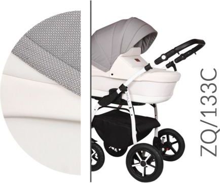 Kočárek Baby Merc Zipy Q 2019 trojkombinace bílý rám s autosedačkou ZQ/133C - obrázek 1