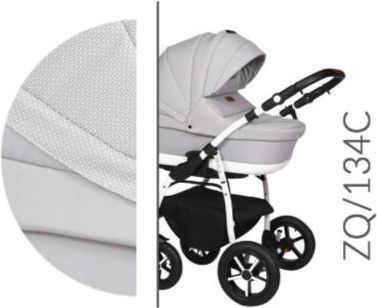 Kočárek Baby Merc Zipy Q 2019 trojkombinace bílý rám s autosedačkou ZQ/134C - obrázek 1