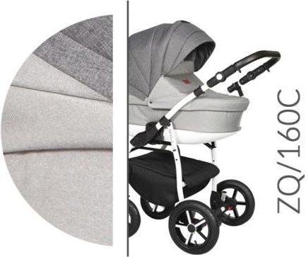 Kočárek Baby Merc Zipy Q 2019 trojkombinace bílý rám s autosedačkou ZQ/160C - obrázek 1