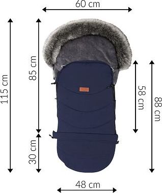 Fusak Baby Merc Eskimo modrá - obrázek 2
