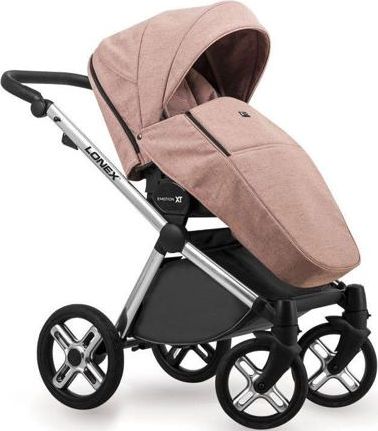 Kočárek Lonex Emotion XT dvojkombinace XT08 Pudrově růžová - obrázek 2