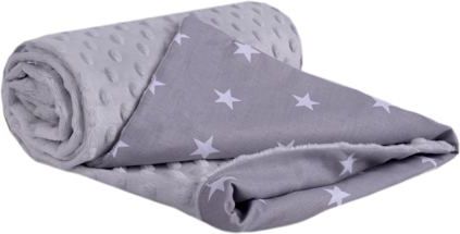 Dětská deka Medi šedá/bílé hvězdičky - obrázek 1